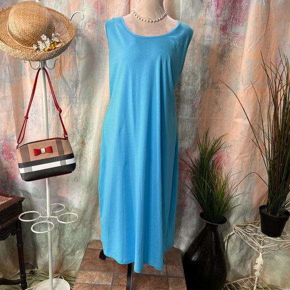 NWOT📌 bpc A-Line Casual Hip-friendly Plus Size Cotton Dress - Picture 1 of 14